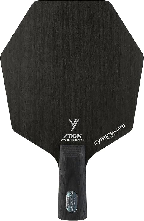 STIGA Cybershape Carbon Table Tennis Blade | Ping Pong Paddle - Unique Design for Larger Hitting Area & Increased Control - Competition Approved