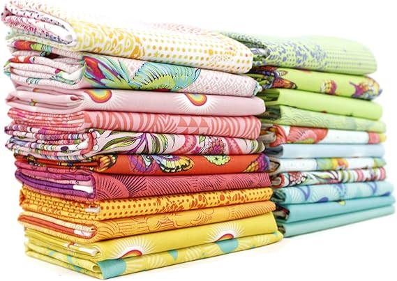 Daydreamer Half Yard Bundle (22 Pieces) by Tula Pink for Free Spirit 18 x 44 inches (45.72 cm x 111.76 cm) Fabric cuts DIY Quilt Fabric