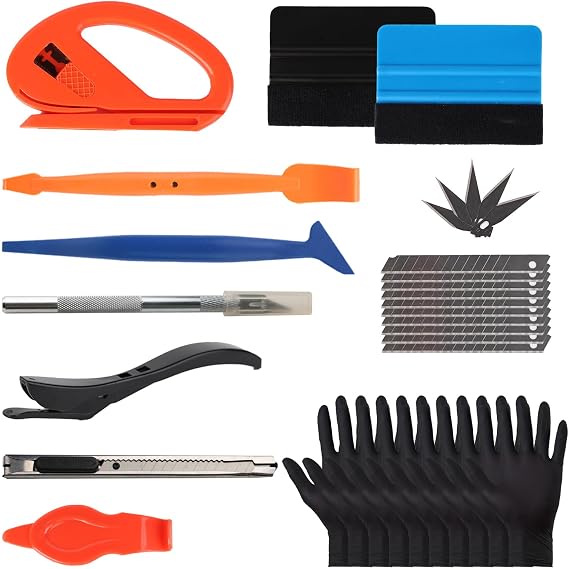 Window Film Installation Tools, Car Window Tint Kit, Manual Vinyl Wrap Kit