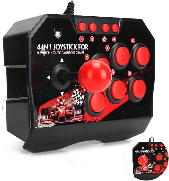 Diy Arcade Stick Joystick Accessories Pc Game Fight Stick P Ms Pacman Game Controller Usb Ps5 4 in 1 Switch Saitek Controle