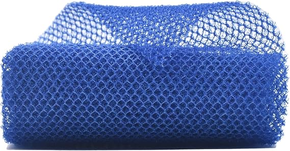 African Body Scrubber - Exfoliating Net for Bath and Shower (1 Pcs Blue)