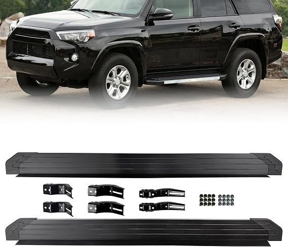 Aluminum 5.5inch Running Boards Compatible with Toyota 4Runner 2010-2024 Limited & 2010-2013 SR5 & 2020-2022 Nightshade Edition & 2022-2024 TRD Sport(Include Side Skirts)