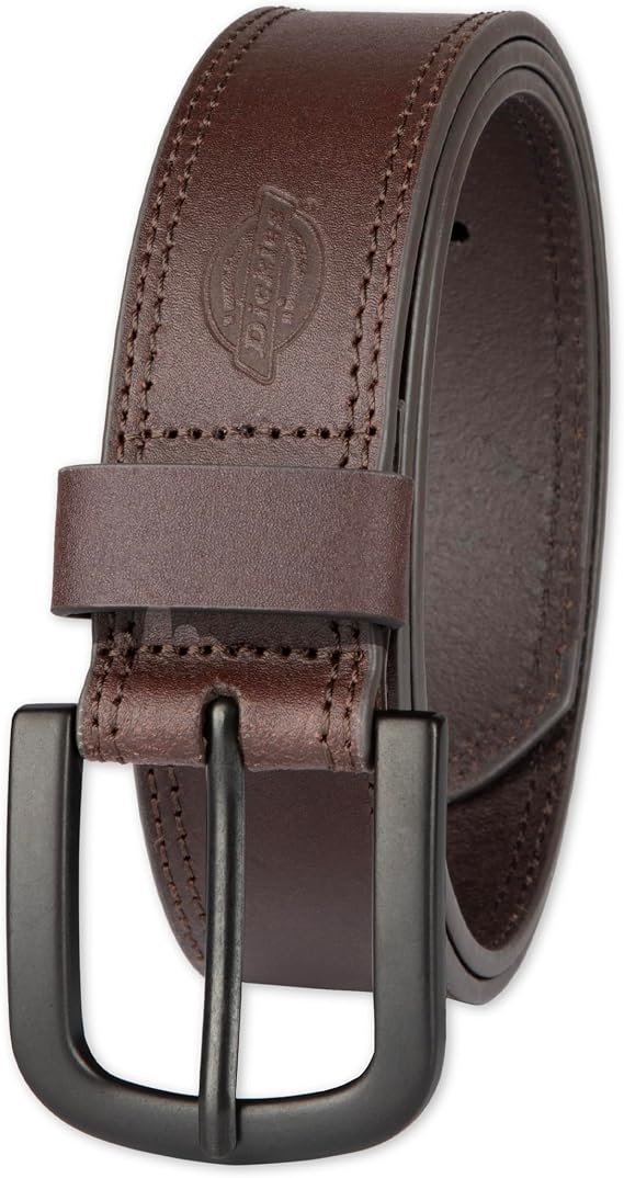 Dickies Men's Genuine Leather Work Casual Belt