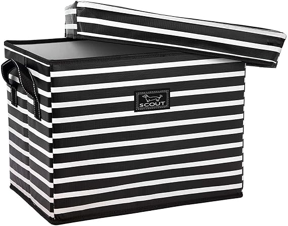 SCOUT Rump Roost Medium Lidded Storage Bin - Collapsible - Fleetwood Black