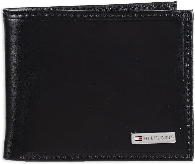 Tommy Hilfiger Men's Leather Orson RFID Bifold Wallet with Removable Passcase