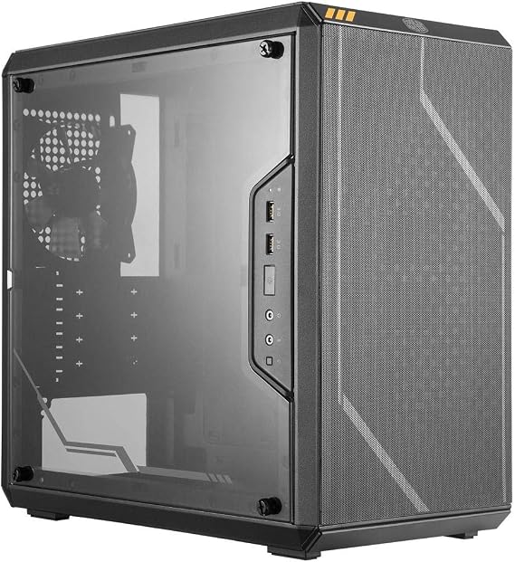 Cooler Master MasterBox Q300L TUF Gaming Alliance Edition Micro-ATX Tower with TUF Aesthetic Design, Transparent Acrylic Side Panel, Adjustable I/O & Fully Ventilated Airflow (MCB-Q300L-KANN-TUF)