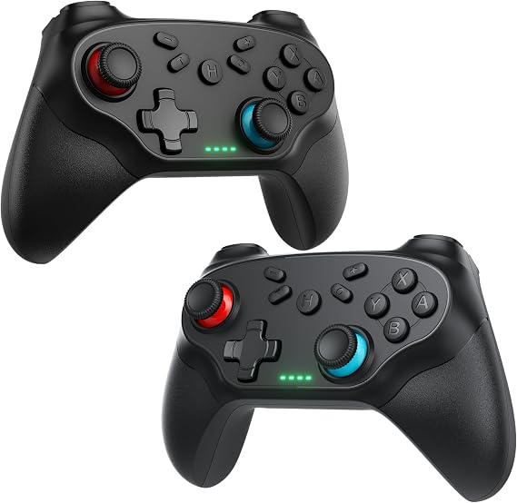 Gamrombo 2pcs Wireless Pro Controller for Switch, Switch 2, Lite, OLED, PC