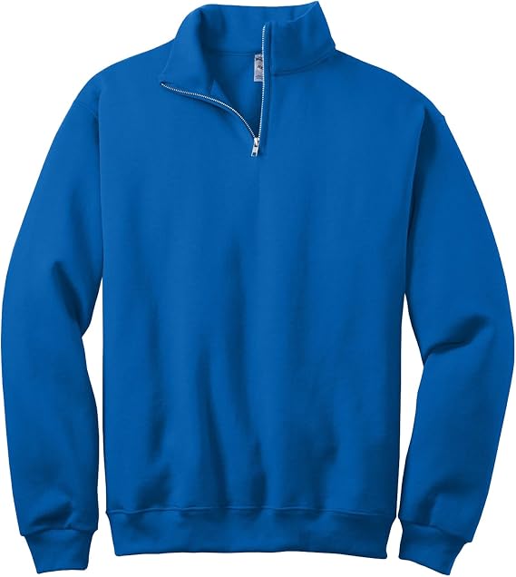 JERZEES - NuBlend 1/4-Zip Cadet Collar Sweatshirt. 995M M Royal