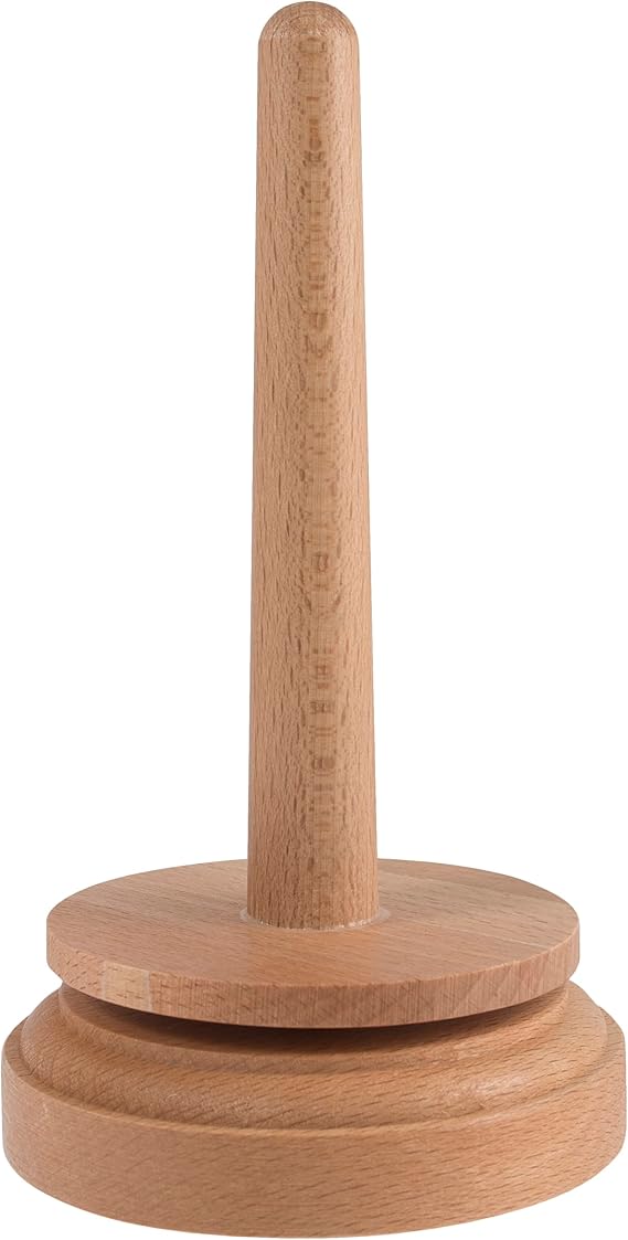 Classic Knit Wooden Spinning Yarn & Thread Holder - Each