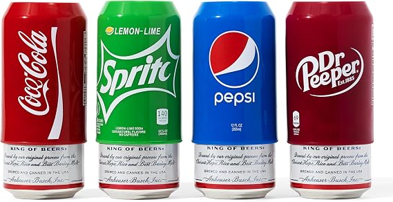 Silicone Can Covers (4 Pack), Hides Can as Soda, Sleeve Accessory for Your Drink Disguise Suitable for All Standard 12 OZ Cans
