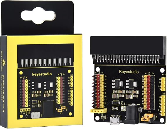 KEYESTUDIO BBC Micro:bit Breakout Adapter Sensor Shield for Micro Bit V1 V2 DIY Programming Project Starter Kit
