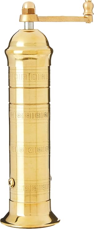 Pepper Mill Imports Atlas Pepper Mill, Brass, 7.5"