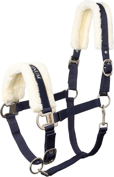 HORZE Howard Soft Fleece Break Away Horse Halter, Premium Padded, Pony, Cob | Polyester Halter for Horses, Adjustable Fit Halter for Pony, Cob, Horse, Warmblood, Durable Comfort Focused Equine Handling
