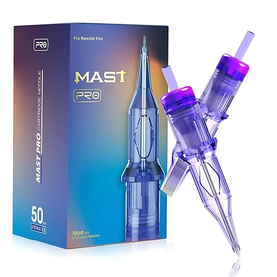 Mast Tattoo 50Pcs Pro Tattoo Cartridge Needles Assorted Mixed Size
