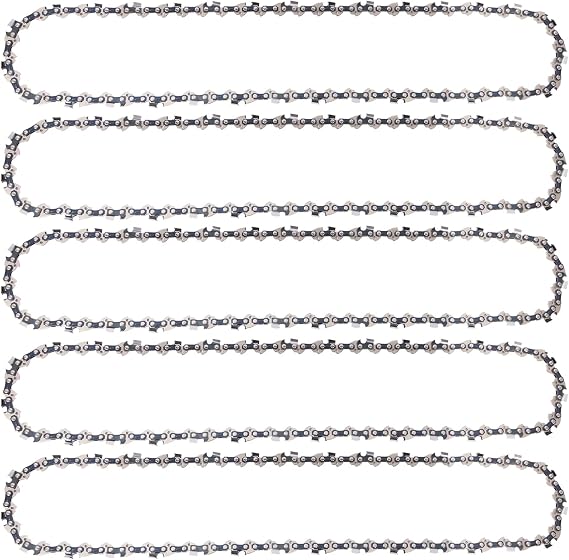 18 inch Chainsaw Chain Blade Fit for Husqvarna 235, 235E, 236, 240, 240E Bosch AKE45S,Dolmar ES-184, ES-184 TLC, Makita UC4550A, UC4551A,Greenworks GD80CS50 3/8" LP,1.3 mm Gauge, 62DL 5 Pack