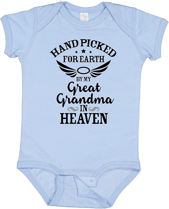 inktastic Handpicked for Earth By My Great Grandma in Heaven Baby Bodysuit