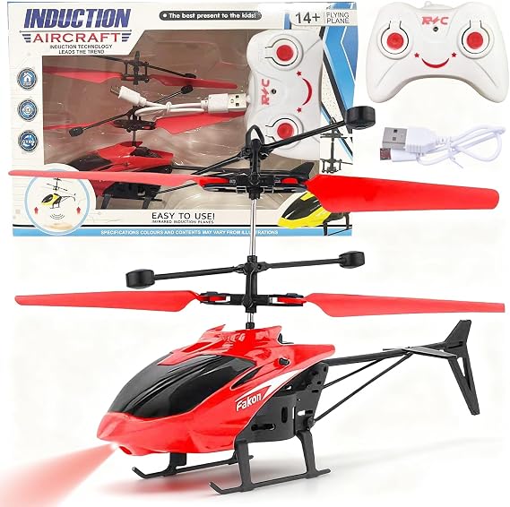 Remote Control Helicopter, RC Helicopters Aircraft Model Radio Controlled Aircraft Indoor RC Flying Gift for Birthday, Christmas