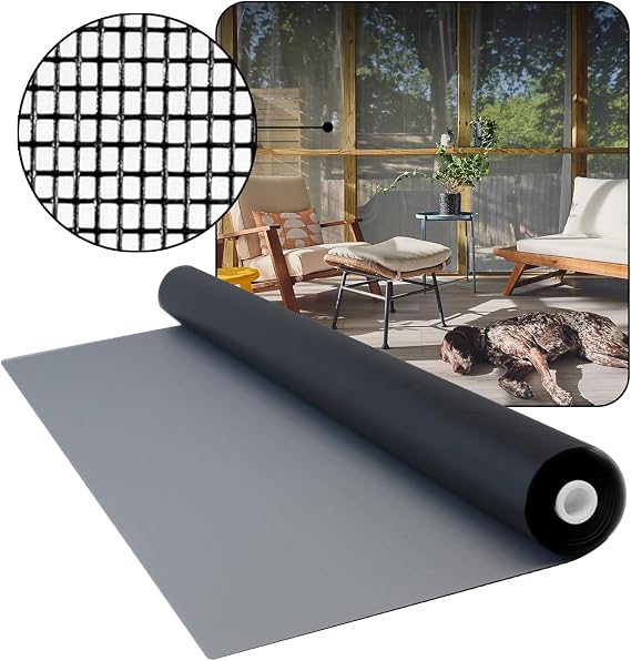 DOCAZOO Window Screen Mesh 72 in x 100 Ft
