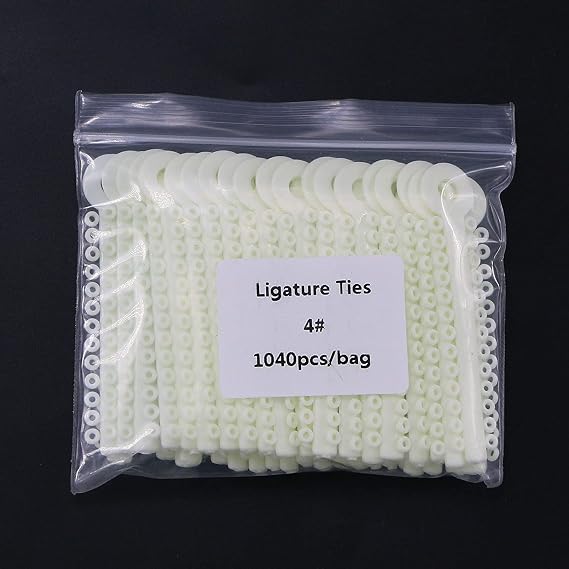 Orthodontic Ligature Ties O-rings Braces Rubber Bands Milky1040pcs