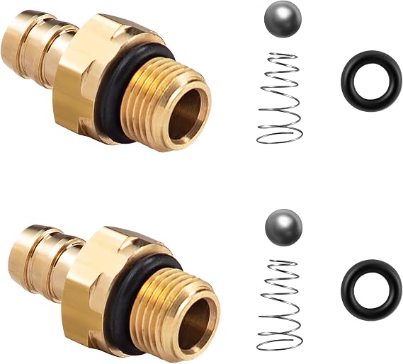 Raincovo Chemical Injector Kit, Soap Injector for Pressure Washer, 1/8 Inch 27 Male BSP Thread