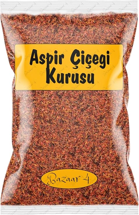 Bazaar 4 Safflower Flower Haspir Saffron 1.Quality 120 Gr