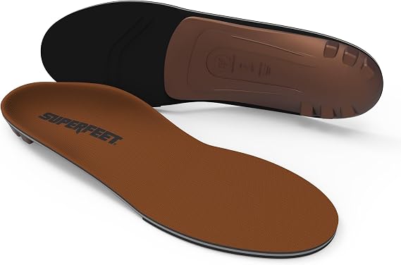 Superfeet All-Purpose Memory Foam Support Insoles (Copper) for Active Lifestyle with Memory Foam Cushioning - 13.5-15 Men