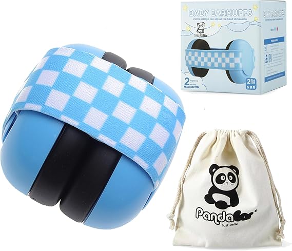 PandaEar Baby Ear Protection, Noise Cancelling Headphones EarMuffs for Babies & Toddlers 0-3 Years