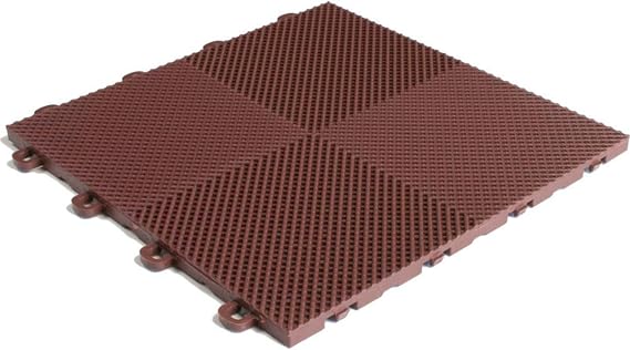 Deck and Patio Flooring Tile (Set of 30) Color: Brown