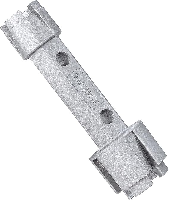 DURATECH Tub Drain Remover Wrench for Bath and Shower Drains | Dual Ended Aluminum Alloy Wrench, Corrosion Resistance, With Adjustable Wrench or Screwdrivers