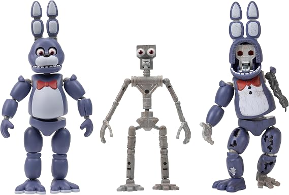 Five Nights At Freddy's 6-Inch Endo-Serisi Koleksiyoncu Figürü: Klasik Bonnie ve Solmuş Bonnie Parçaları ile Endo-1 - Klasik ve Solmuş Bonnie Parçaları ile Eklemli Figür