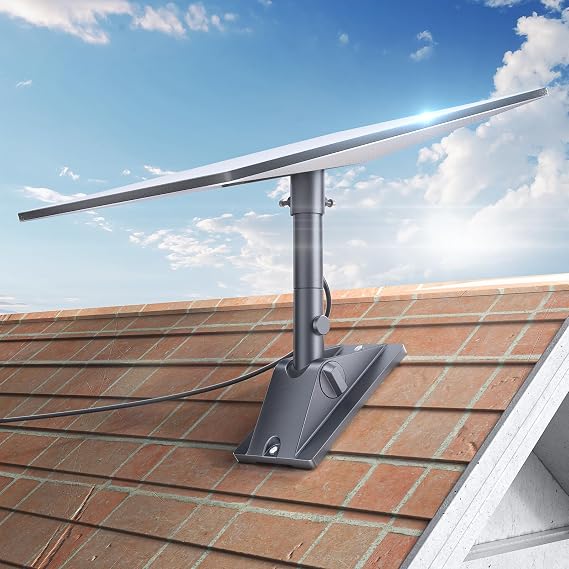 Starlink Gen 3/4/4x Mount, Starlink Pivot Mount with Pipe Adapter and Mast, Swiveling Mechanism Design, Standard Gen 3/4/4X Mount for Starlink, Slanted shingled Roofs, Easy to Install and Adjust.