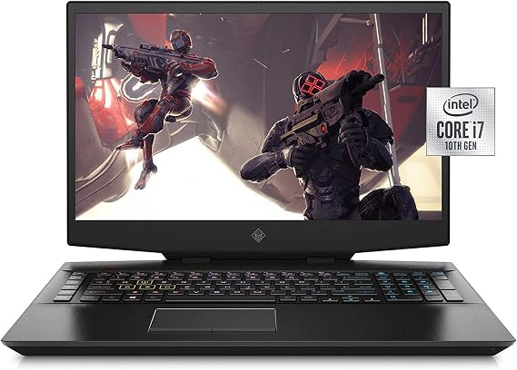 HP OMEN New 15 Gaming Laptop, 15.6" Full HD, Intel Core i7-10750H, NVIDIA GeForce RTX 2070 with Max-Q (8 GB), 16 GB DDR4 RAM, 1TB 7200 RPM SATA Hard Drive and 512 GB SSD Storage, RGB Keyboard