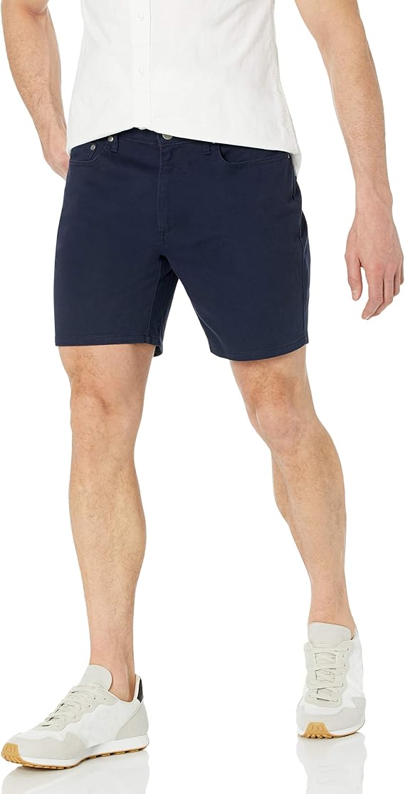 Amazon Essentials Men's Slim-Fit Stretch 5-Pocket Shorts, 7” (17.8cm) Inseam