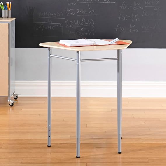 Guidecraft Standing Modular Desk for Adults and Kids: Adjustable Height Desk with Metal Legs for Home, Office, Classrooms and More