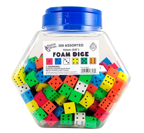 Koplow Games - 16808 Assorted Foam Dice