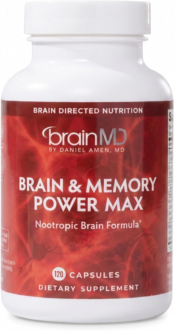 BrainMD Brain and Memory Power Max, 120 Capsules, 30 Servings