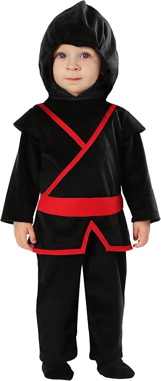 Ninja Warrior Costume for Babies - Hooded Jumpsuit and Pants