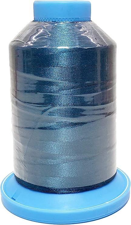 A&E Robison-Anton Machine Embroidery Thread #122 Super Bright Polyester - 40 Weight (120/2 Polyester), 5500 Yard King Spool - Venus Blue #9100