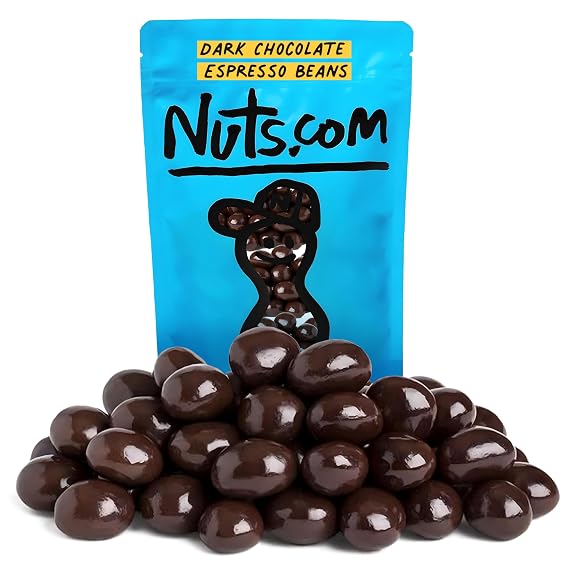 Dark Chocolate Covered Espresso Beans, 2 Pound Bag