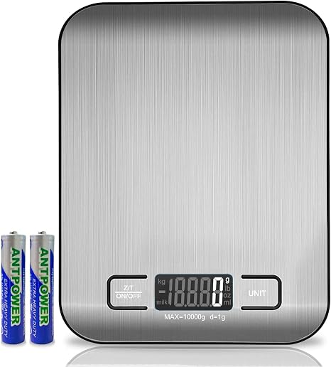 Digital Kitchen Scale, Electronic Cooking Scale for Home/Kitchen, Elegant Slim Design for Easy Storage