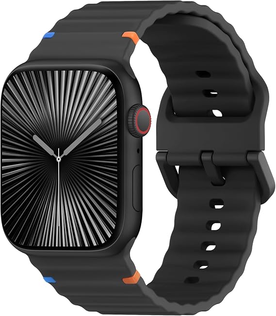 Sport Bands for Apple Watch Band 40mm 41mm 42mm 38mm 45mm 44mm 46mm iWatch Wristband for Women Men,Waterproof Silicone Strap for Apple Watch Series 11 10 9 8 7 6 5 4 3 SE 2nd 3nd Ultra/3/2 49mm 41 45
