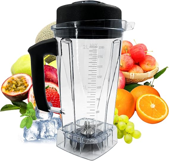 Vitamix Replacement Pitcher 64oz, Replaces 5000 5200 5500 6300 7500 Pro200 500 750 Vita-Prep ECT vm0101 vm0102 vm0103 E310 320 Vitamix Blender Container Cup,