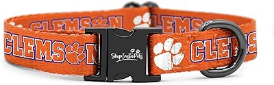 Clemson Tigers | Adjustable Collars and Leashes | Officially Licensed | Fits All Pets! Medium Collar
