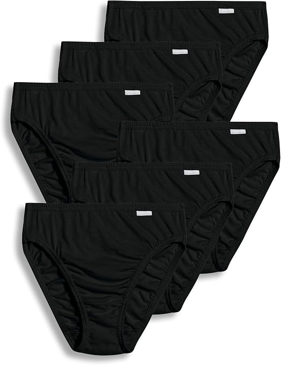 Jockey Women's Underwear Plus Size 100% Cotton Elance French Cut - 6 Pack