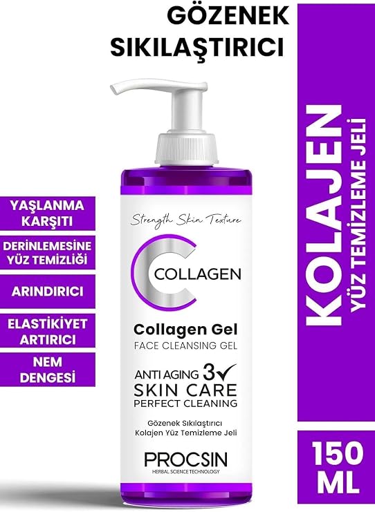 Collecta PROCSIN Gözenek Sıkılaştırıcı Kolajen Yüz Temizleme Jeli, 150 ML