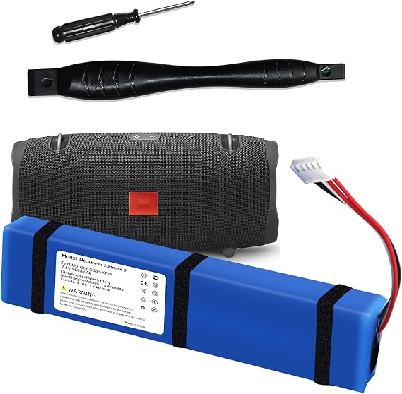 9500mAh Replacement Battery for Xtreme 2/3 Waterproof Bluetooth Speaker (Part No: GSP-2S2P-XT3A) 2025 Upgrade High Capacity 7.4V Battery with Tools(NOT for Xtreme 1)