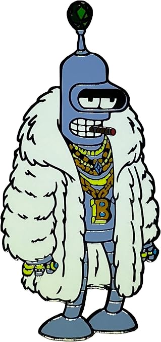 Rich Bender Futurama Inspired Hard Enamel Pin Gift