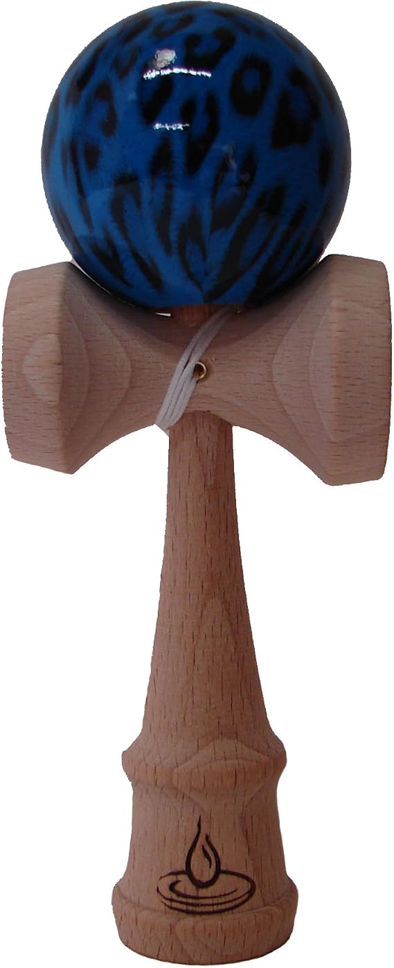 Black/Blue Leopard Kendama