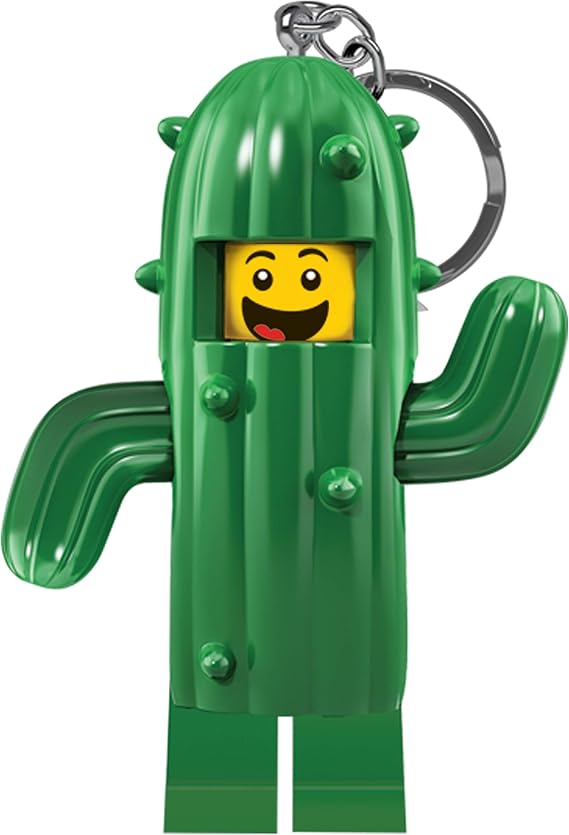 LEGO Keychain Light - Cactus Boy (KE157H) Large 3 Inch Tall | Bag charm with LED light