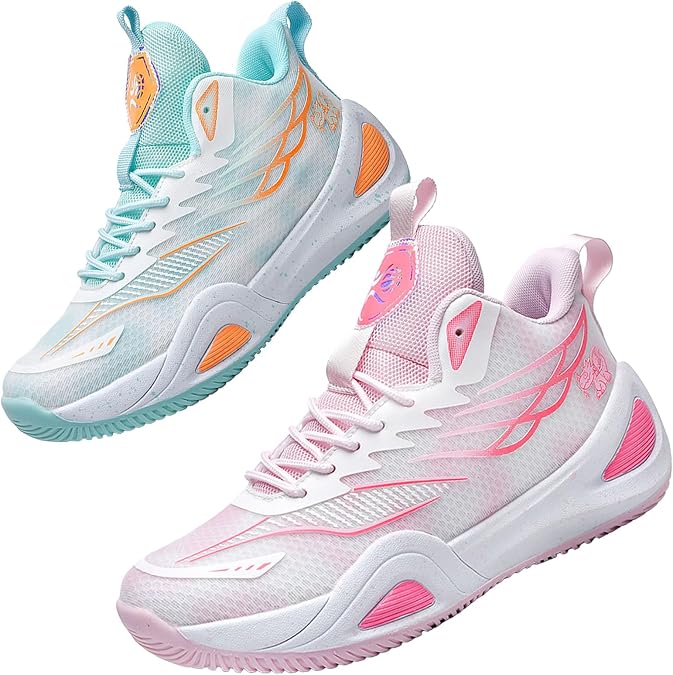 High Top Womens Mens Basketball Shoes Breathable Non Slip Outdoor Sneakers Outdoor Sports Shoes for Men and Women